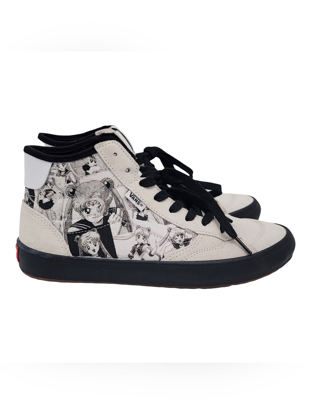 VANS Sailor Moon Sneakers x Lizzie Pretty Guardian Black White Comic Strip